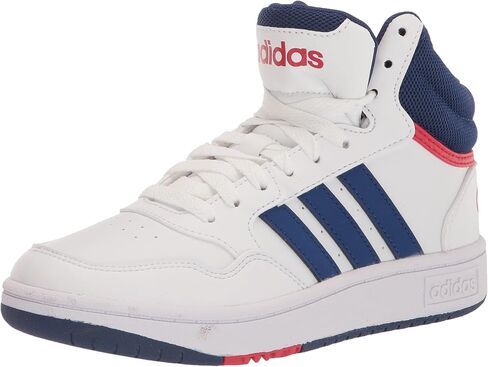 حذاء رياضي adidas Originals Hoops 3.0 Mid_legacy، أسود/وردي فيوجن/أبيض، 5.5 US للجنسين للأطفال الكبار in Saudi Arabia