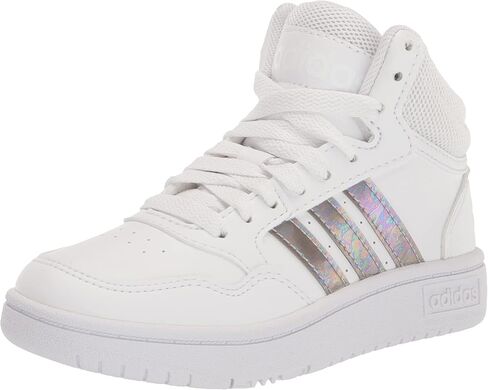 حذاء رياضي adidas Originals Hoops 3.0 Mid_legacy، أسود/وردي فيوجن/أبيض، 5.5 US للجنسين للأطفال الكبار in Saudi Arabia
