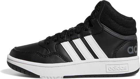 حذاء رياضي adidas Originals Hoops 3.0 Mid_legacy، أسود/وردي فيوجن/أبيض، 5.5 US للجنسين للأطفال الكبار in Saudi Arabia