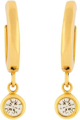 أقراط Hypoallergenic | Titanium mini TrendSetter Hoops | التيتانيوم الفضة أقراط الأقطاب | الأطواق الفضية للنساء ، الأذنين الحساسة ، مجموعة حرك المرأة العصرية in Kuwait