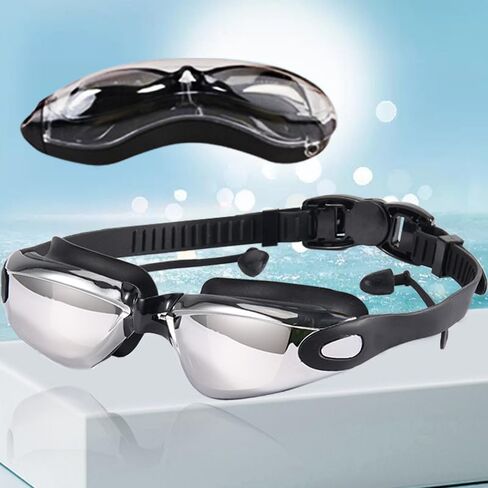 Swim Goggles Polarized Swim Goggles UV Protection Safety Glasses, Anti-Fog & Watertight Seal for Swimming, Training & Water Sports Adjustable Comfort Fit for Men & Women in Saudi Arabia