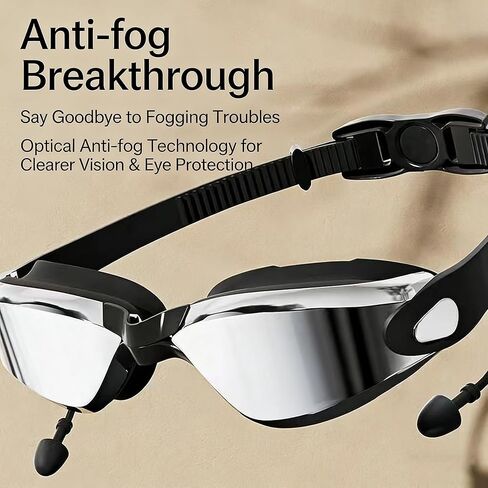 Swim Goggles Polarized Swim Goggles UV Protection Safety Glasses, Anti-Fog & Watertight Seal for Swimming, Training & Water Sports Adjustable Comfort Fit for Men & Women in Saudi Arabia