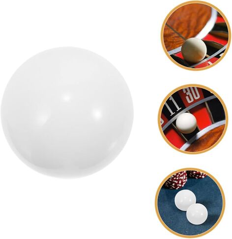 HANABASS 10pcs Roulette Wheel Rolling Beads Acrylic Game Accessories for Board Games Party Favors and Festivals Precision Rotating Balls for Gaming Enthusiasts in Kuwait