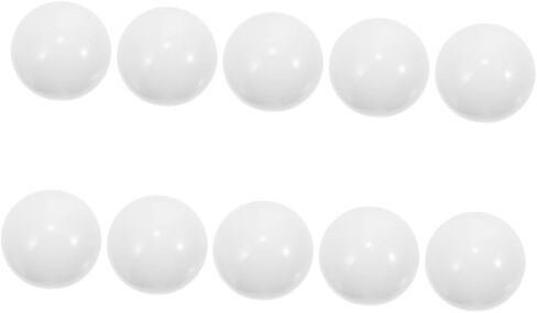 مجموعة خرز عجلة الروليت من BESPORTBLE، 10 قطع من الخرز المستدير من الأكريليك الأبيض لألعاب الطاولة ومستلزمات الحفلات والألعاب الاجتماعية للمهرجانات in Kuwait