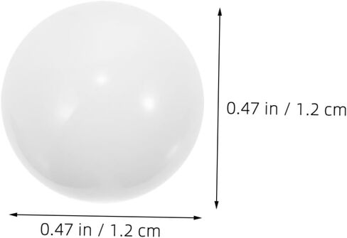 مجموعة خرز عجلة الروليت من BESPORTBLE، 10 قطع من الخرز المستدير من الأكريليك الأبيض لألعاب الطاولة ومستلزمات الحفلات والألعاب الاجتماعية للمهرجانات in Kuwait