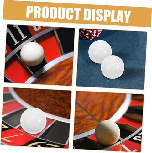 Toyvian 10pcs Roulette Wheel Beads Game Balls for Roulette Party Game Wheel Beads in Kuwait