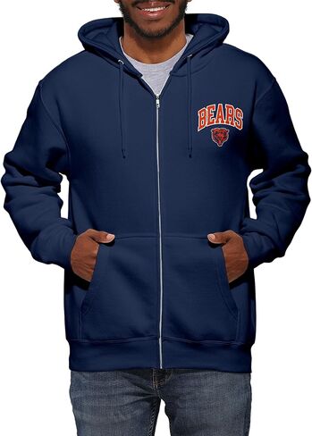FOCO NFL Team Logo Arched Wordmark Zip Up Hoodie in Saudi Arabia