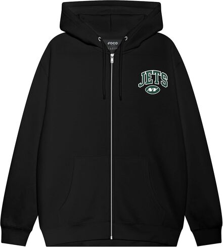 FOCO NFL Team Logo Arched Wordmark Zip Up Hoodie in Saudi Arabia