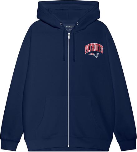FOCO NFL Team Logo Arched Wordmark Zip Up Hoodie in Saudi Arabia
