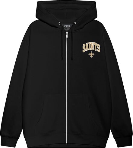 FOCO NFL Team Logo Arched Wordmark Zip Up Hoodie in Saudi Arabia