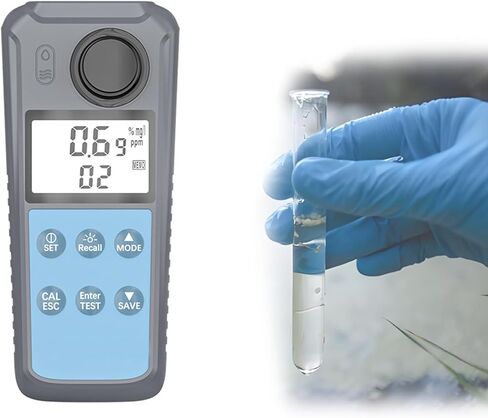 MJDHS TurbidíMetro, Calculadora De Laboratorio para La MedicióN De Turbidez, 0-200 Ntu, Con Pantalla Retroiluminada, Apto para Cualquier AnáLisis De Calidad Del Agua. in Saudi Arabia