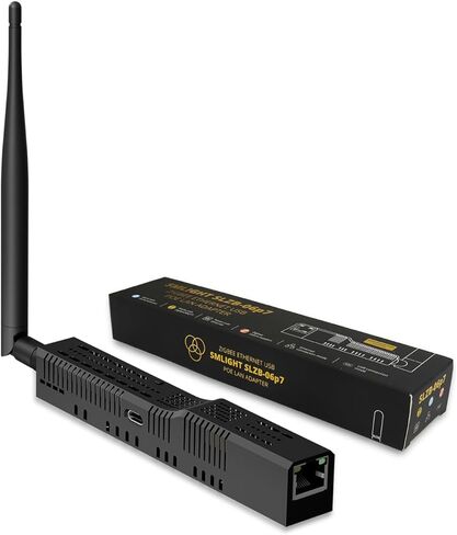 SMLIGHT SLZB-MR2 - Zigbee 3.0 to Ethernet,USB,and WiFi Gateway Coordinator with PoE,Universal Gateway for Home Assistant/ Zigbee2MQTT/ZHA,Wireless Zigbee 3.0 USB Adapter in Saudi Arabia
