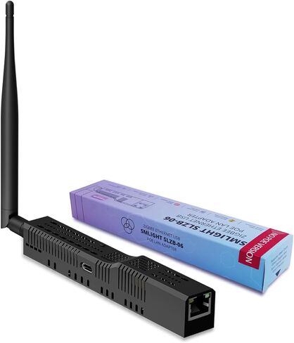 SMLIGHT SLZB-MR2 - Zigbee 3.0 to Ethernet,USB,and WiFi Gateway Coordinator with PoE,Universal Gateway for Home Assistant/ Zigbee2MQTT/ZHA,Wireless Zigbee 3.0 USB Adapter in Saudi Arabia