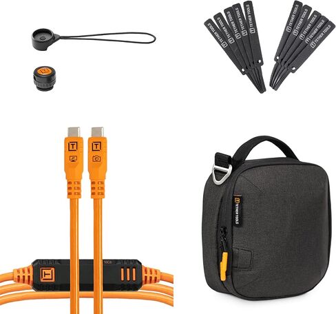 أدوات Tether Starter Tethering Kit ، Optima 10g USB-C-15 '(4.6m) مستقيم إلى BLK غير عاكس ، Tetherguard ، حقيبة TechManager ، وروابط الكابل in Saudi Arabia
