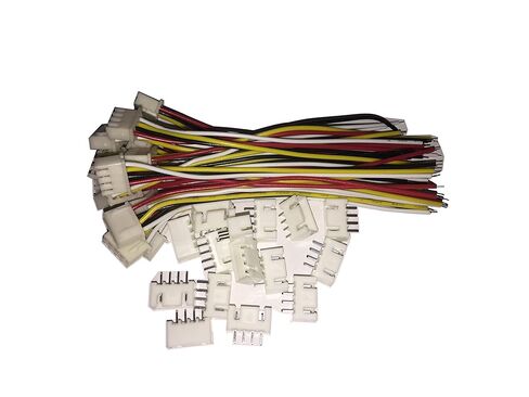 15 مجموعة JST XH 2.54 مللي متر 4 دبوس أنثى موصل واحد مع أسلاك مسطحة 100 مللي متر 1007 26AWG in Saudi Arabia