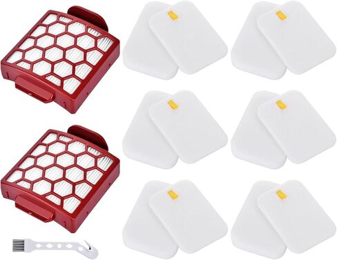 بديل فلتر Leadaybetter لفرشاة Shark Zero-M ذاتية التنظيف Pet Pro ZU55 ZU102 ZU60 ZU62 ZU62C، مكنسة Rotator NV255، Navigator Pet Plus NV150 NV151 NV251، الجزء # 1238FT60 و1239FT60 in Kuwait