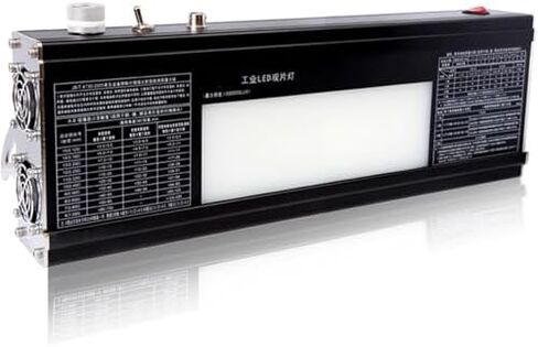 Zoienu عارض أفلام LED صناعي ذو سطوع قابل للتعديل لـ NDT، ومراقبة جودة منخفضة الضوضاء، ومفتاح القدم والإخفاء، ونافذة فحص 220 × 75 مم in Kuwait