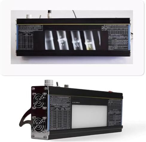 Zoienu عارض أفلام LED صناعي ذو سطوع قابل للتعديل لـ NDT، ومراقبة جودة منخفضة الضوضاء، ومفتاح القدم والإخفاء، ونافذة فحص 220 × 75 مم in Kuwait