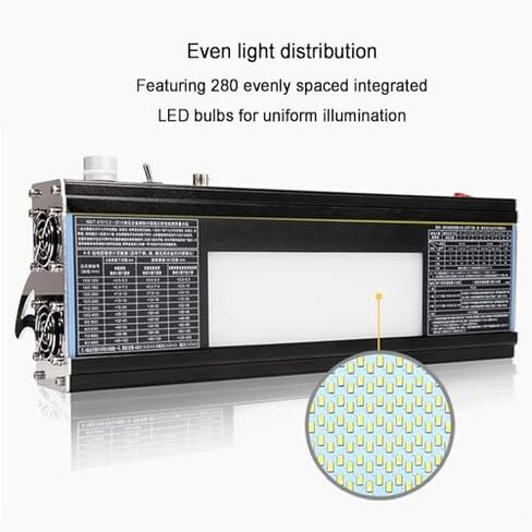 Zoienu عارض أفلام LED صناعي للاختبار غير المدمر، سطوع 170,000 شمعة/م²، منطقة عرض 220 × 75 مم، مفتاح القدم متضمن، لفحص مراقبة الجودة in Kuwait