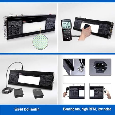 Zoienu عارض أفلام LED لـ NDT، سطوع قابل للتعديل 170.000 شمعة/م²، مفتاح قدم وقناع، نافذة عرض 220 × 75 مم، للاختبار غير المدمر in Kuwait