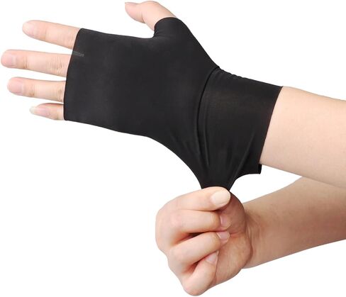 Holiberty Women Sun Protection Fingerless Gloves Summer Silky Cool Thin Cycling Gloves Stretch Touchscreen UV Driving Gloves for Ladies in Saudi Arabia