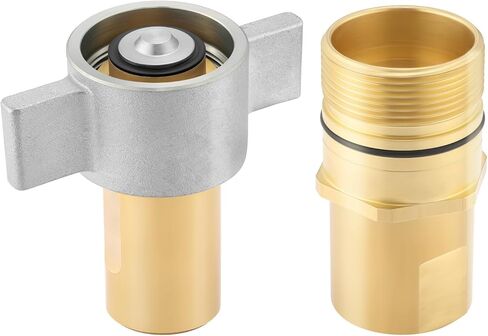 MEASUREMAN 1" NPT Wet-Line Wing Nut Hydraulic Quick Disconnect Coupler/Coupling Set in Saudi Arabia