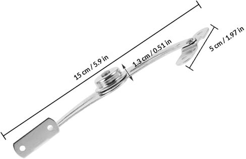 ABOOFAN Cabinet Door Hinge Stop 2pcs Nickel-Plated Steel Right Opening Door Limit Holder Support Suitable for Industrial and Scientific Use in Saudi Arabia
