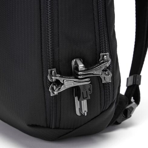 Pacsafe Vibe 325 Econyl 10L مضاد للسرقة Slingpack/Crossbody - يناسب 13 "كمبيوتر محمول ، Econyl Black in Saudi Arabia