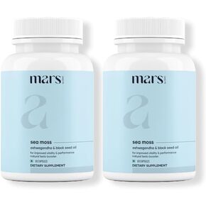 mars by GHC Surge Natural Sea Moss Caps (60N) | Packed with 84 minerals | Powered with black seed oil | Good Health Company in Kuwait