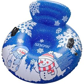DIMAR GARDEN 47" Snow Tube Inflatable Snow Sled with Heavy Duty PVC and Handles in Kuwait