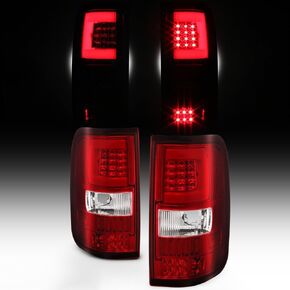 Akkon - لعام 2004 2005 2006 2007 2008 فورد F150 LED أنبوب أنبوب مصابيح ذيل أسود مصابيح الفرامل البديل in Kuwait