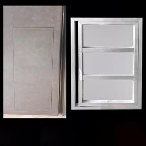 باب لوحة وصول مجوف للبلاط، باب فحص مخفي مع مزلاج يعمل باللمس، سهل التركيب، تصميم معدني متين، مثالي للحمامات والأسقف in Kuwait