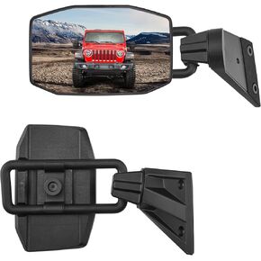 JOYTUTUS Mirrors Doors Off Compatible with 1997-2018 Wrangler TJ JK JKU (Not Fit JL), Doorless Side Mirrors with Black Orange Blue Red Inserts in Saudi Arabia