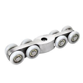Stainless Steel Sliding Door Rollers Bear 120KG Bedroom Wood Door Hanging Wheels Meeting Room Wardrobe Door Roller Wheels in Kuwait