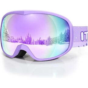 نظارات التزلج للأطفال من ITOWE للأولاد والبنات الذين تتراوح أعمارهم بين 3-14 عامًا، نظارات UV400 للأطفال الصغار على الجليد لمعدات التزلج على الجليد المضادة للضباب in Kuwait