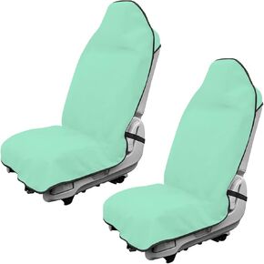 Waterproof Car Towel Seat Cover, Sweating Non-Slip Premium Towel Carseat Cover Protector, Universal Soft Machine Washable Car Truck SUV Front Seat Cover for Gym Workout Beach Hiking (Black) in Kuwait