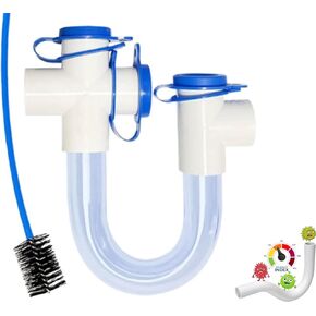 Clear Condensate Trap 3/4 SCH40 With Cleaning Brush, Next Level PVC U Trap With Easy Clean Ports Essential Component To Ensure Optimal Performance Of Your HVAC System. ECWB (10) in Kuwait