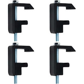 New Pack of 4 Heavy Duty Aluminum Alloy Truck Cap Topper Camper Shell Mounting Clamps Compatible With 05+ Tacoma 07+ Tundra w/Cargo Rails, No Drill Utility Track System Clips, Silver Surface in Kuwait