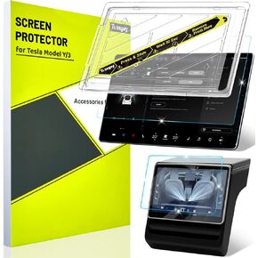 2024 ترقية ملحقات واقي الشاشة Tesla Model Y/3 غير اللامعة [لا مزيد من الوهج! مضاد لبصمات الأصابع، واقي شاشة من الزجاج المقوى الممتاز مع مجموعة محاذاة للطراز Y(2024-2020) الموديل 3(2023-2017) in Kuwait
