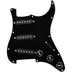 Pareschi SSS Loaded Pickguard Set - Single Coil Pickups, 3-Ply White, Easy Drop-In Replacement – Compatible with Fender Stratocaster Guitars, White in Kuwait