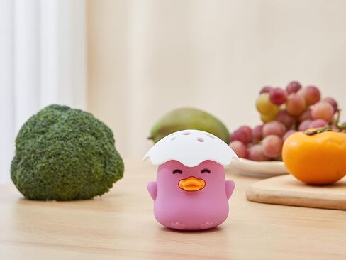 Kreeqe Duck Refrigerator Baking Soda Deodorizer Holder, Odor Absorber and Eliminator, Can Absorb Odor, Food Grade (Purple) in Saudi Arabia