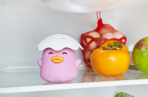 Kreeqe Duck Refrigerator Baking Soda Deodorizer Holder, Odor Absorber and Eliminator, Can Absorb Odor, Food Grade (Purple) in Saudi Arabia