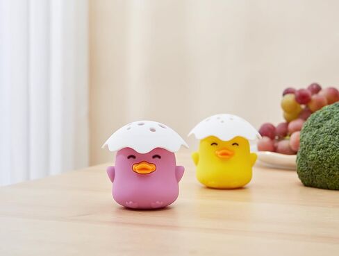 Kreeqe Duck Refrigerator Baking Soda Deodorizer Holder, Odor Absorber and Eliminator, Can Absorb Odor, Food Grade (Purple) in Saudi Arabia