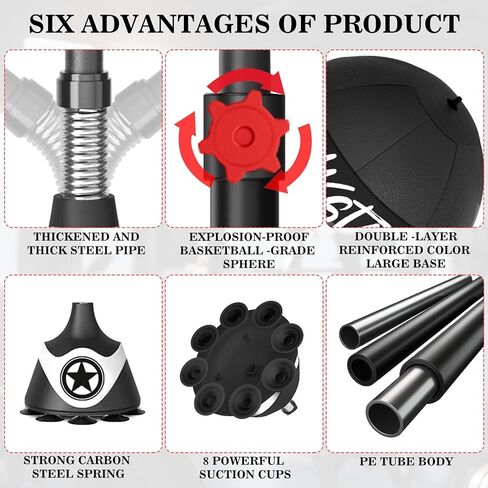 Boxing Bag with Stand for Teens & Adults -for Training Boxing Equipment Stress Relief and Fitness Set with Speed Bag & Gloves，Home Gym Equipment in Saudi Arabia