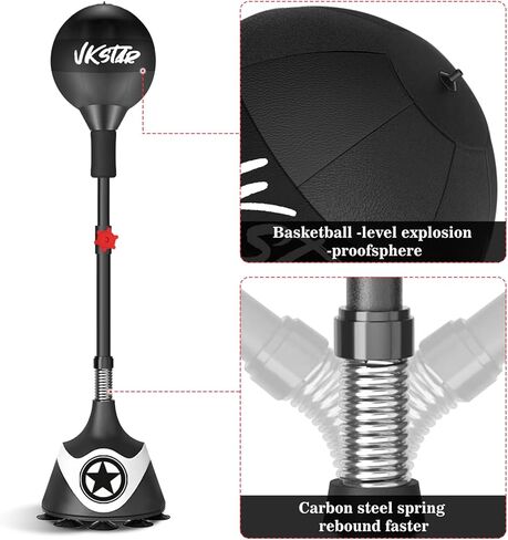 Boxing Bag with Stand for Teens & Adults -for Training Boxing Equipment Stress Relief and Fitness Set with Speed Bag & Gloves，Home Gym Equipment in Saudi Arabia