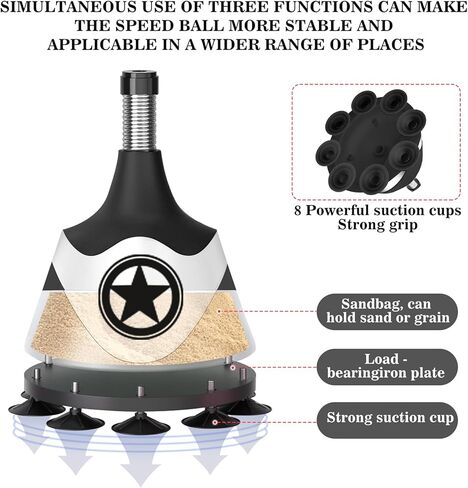 Boxing Bag with Stand for Teens & Adults -for Training Boxing Equipment Stress Relief and Fitness Set with Speed Bag & Gloves，Home Gym Equipment in Saudi Arabia