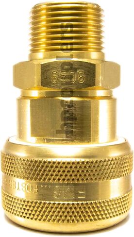 Foster FM6506, 6 Series, Industrial Coupler, Automatic, 3/4" Male NPT, Brass by Foster in Saudi Arabia