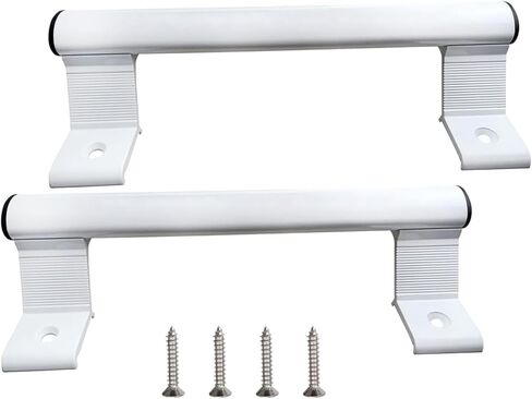 2PCS Sliding Door Handle, Sliding Patio Door Handles Replacement, Balcony Glass Doors Handle, Sliding Screen Door Handle, Aluminium Sliding Glass Door Handle Hardware (White) in Saudi Arabia