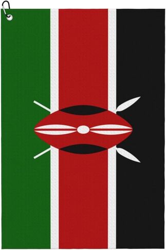 FCYDMN Black American Flag Golf Towel 24×16 Inches Quick Dry Funny Golf Towel with Carabiner Clip Absorbent Microfiber Waffle in Saudi Arabia