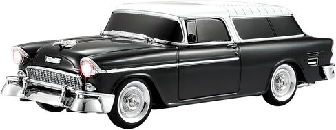 مكبر صوت بلوتوث طراز WSTER Retro Classic Car مع إضاءة LED محيطة، وإقران ستيريو TWS، وصوت عالي الدقة، ومكبر صوت لاسلكي محمول للمنزل والمكتب والحفلات (أسود) in Kuwait